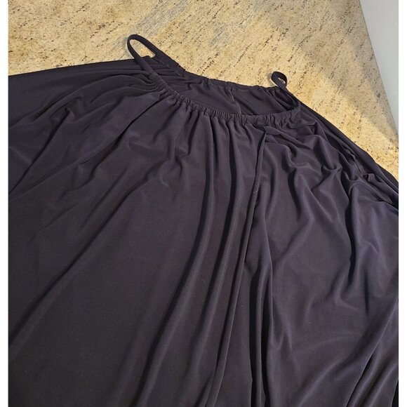 Magicsuit Plus Size 3X  BLACK Draped Swim Cover up Dress - Picture 6 of 11